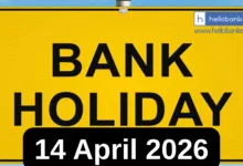 Bank Holiday 14 April