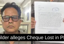Builder alleges Cheque Lost in PNB Delhi Branch and cash withdrawn Fraudulently