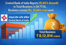 Central Bank of India Reports 15.65% Growth in Total Business in Q4 FY26, Business crosses Rs. 8 lakh crore mark