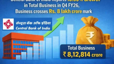 Central Bank of India Reports 15.65% Growth in Total Business in Q4 FY26, Business crosses Rs. 8 lakh crore mark
