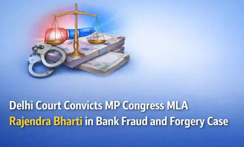Delhi Court Convicts MP Congress MLA Rajendra Bharti in Bank Fraud and Forgery Case