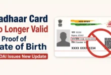 Aadhaar Card No Longer Valid as Proof of Date of Birth, UIDAI Issues New Update