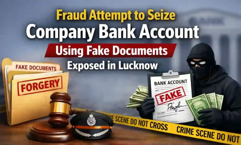 Fraud Attempt to Seize Company Bank Account Using Fake Documents Exposed in Lucknow