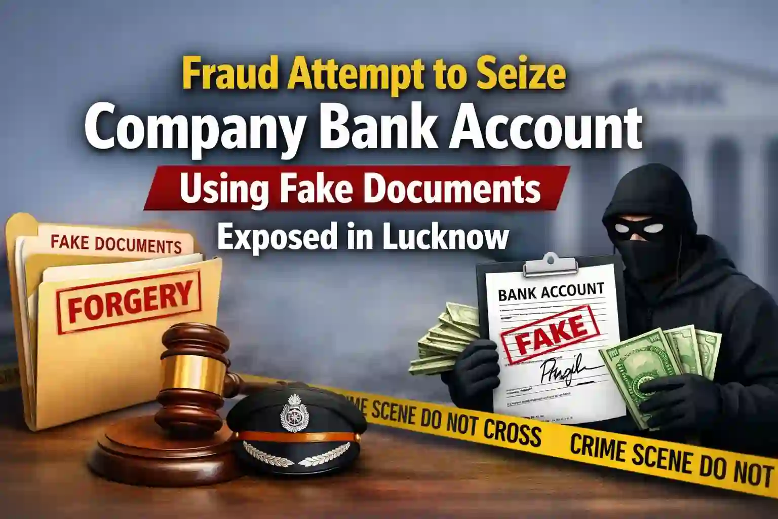 Fraud Attempt to Seize Company Bank Account Using Fake Documents Exposed in Lucknow