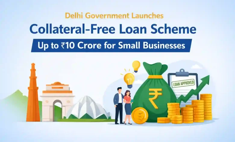 Delhi Government Launches Collateral-Free Loan Scheme Up to ₹10 Crore for Small Businesses