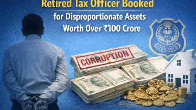 Retired Tax Officer Booked for Disproportionate Assets Worth Over ₹100 Crore