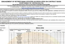 SBI Retired Bank Officer Recruitment 2026 Notification Released for 105 Resolver Posts