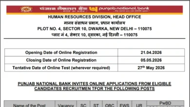 Punjab National Bank SO (Engineer) Recruitment 2026 Notification Released for Specialist Officer Posts