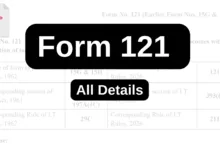 Form 121 replaces Form 15G and 15H for TDS