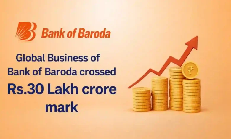 Global Business of Bank of Baroda crossed Rs.30 Lakh crore mark