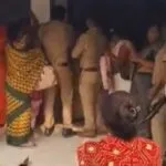 Women fight at UP Gramin Bank in Deoria