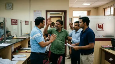 Loan Defaulter attacked PNB Employees, Locked and brutally assaulted Bank Staff