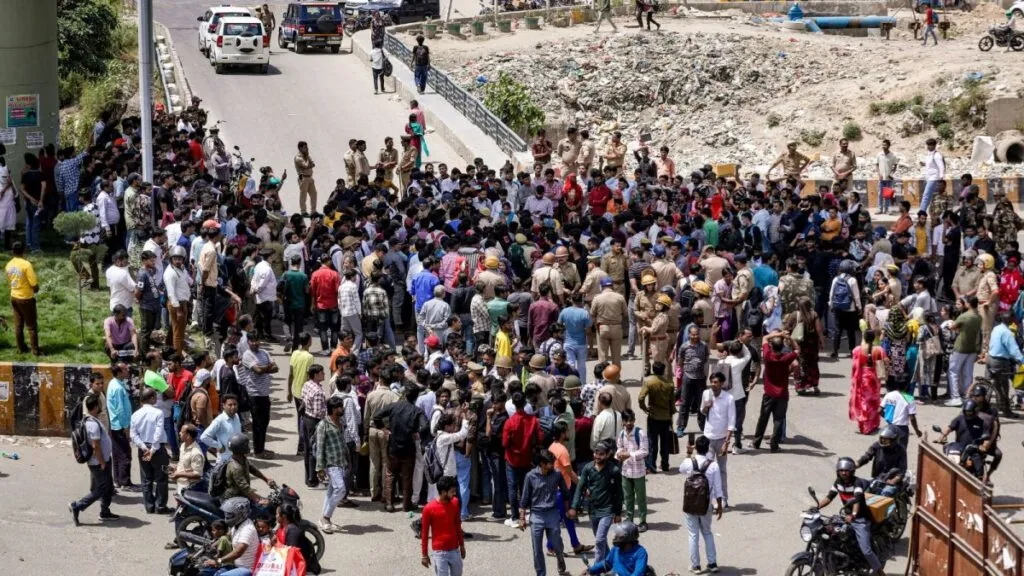 Protest by Workers in Noida
