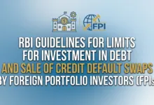 RBI guidelines for Limits for investment in debt and sale of Credit Default Swaps by Foreign Portfolio Investors (FPIs)