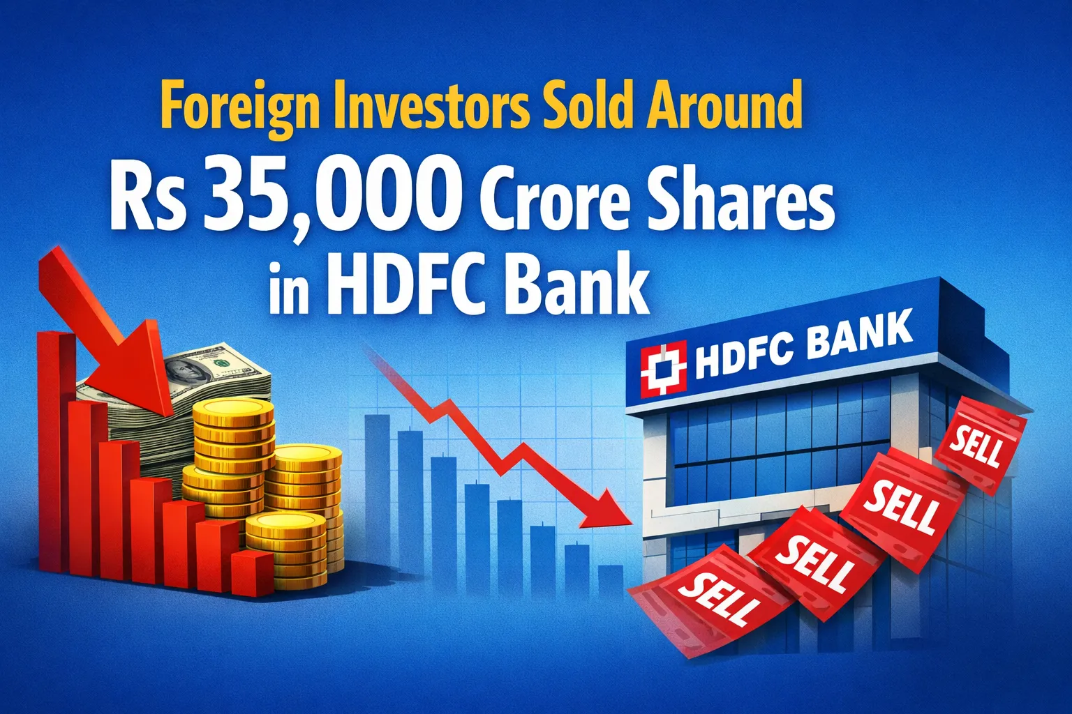 Foreign investors sold around Rs 35,000 crore shares in HDFC Bank