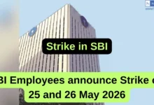 SBI Employees announce Strike on 25 and 26 May 2026