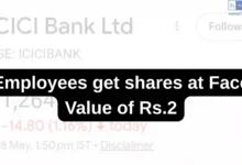 ICICI Bank allots shares to Employees at Rs.2 Face Value