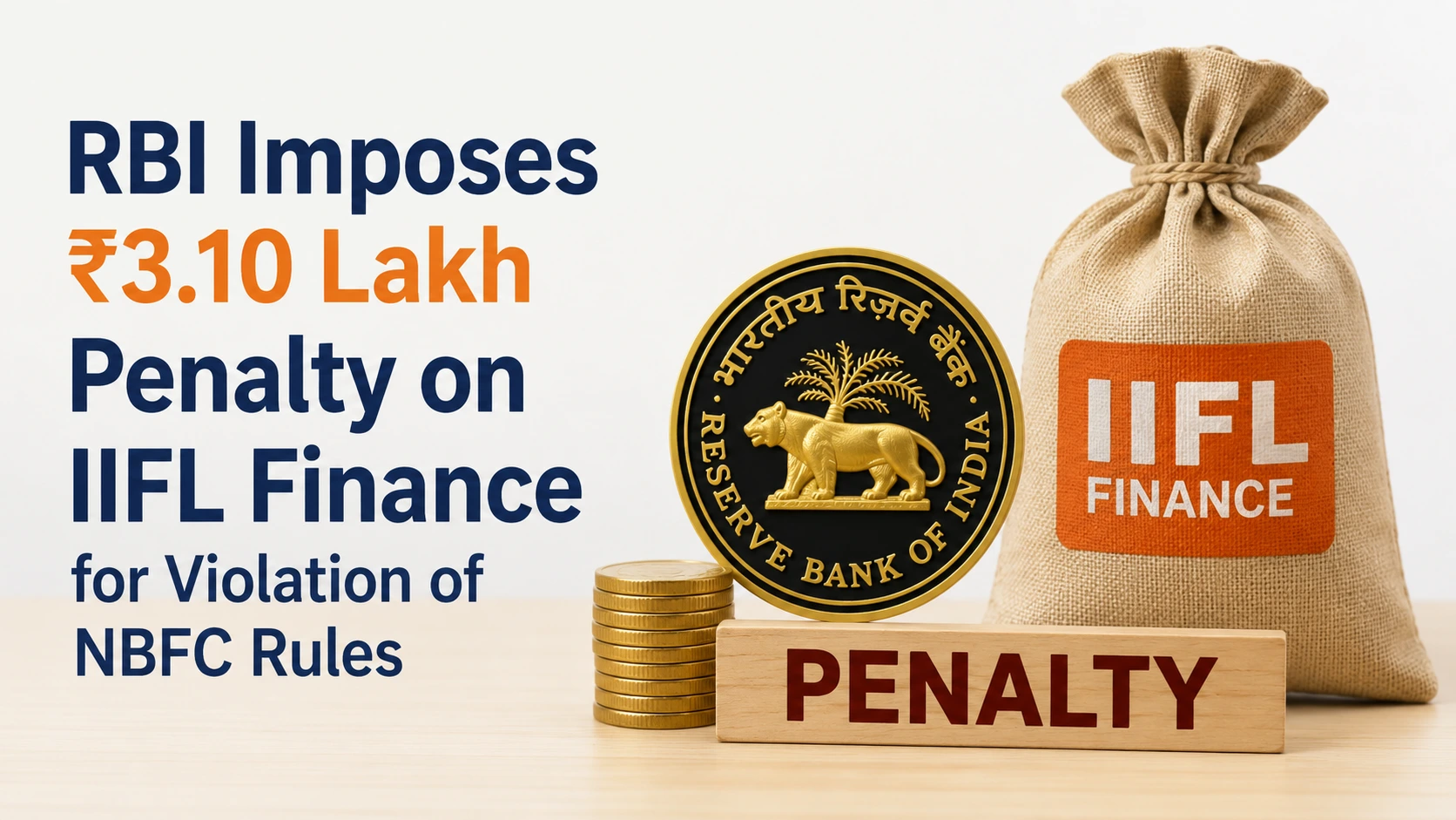 RBI imposes Penalty on IIFL Finance for Violation of Gold Loan Rules