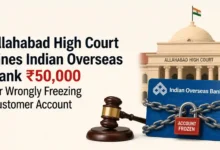 Allahabad High Court Fines Indian Overseas Bank ₹50,000 for Wrongly Freezing Customer Account