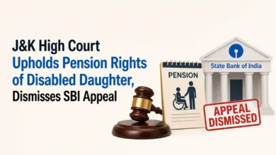 J&K High Court Upholds Pension Rights of Disabled Daughter, Dismisses SBI Appeal