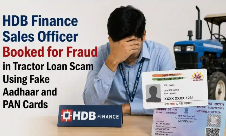 HDB Finance Sales Officer Booked for Fraud in Tractor Loan Scam Using Fake Aadhaar and PAN Cards