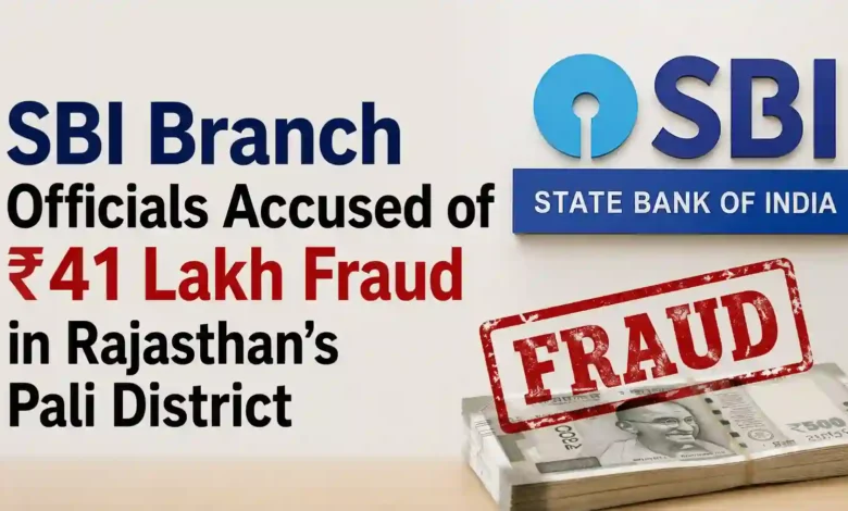 SBI Branch Officials Accused of ₹41 Lakh Fraud in Rajasthan’s Pali District
