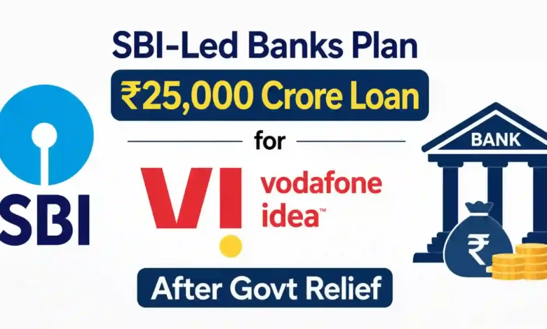 SBI-Led Banks Plan ₹25,000 Crore Loan for Vodafone Idea After Govt Relief