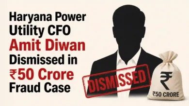 Haryana Power Utility CFO Amit Diwan Dismissed in ₹50 Crore Fraud Case