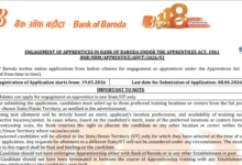 Bank of Baroda Apprentice Recruitment 2026 Notification PDF Out for 5000 Posts