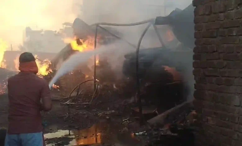 Massive Fire Erupts at Gwalior Collectorate After Transformer Blast
