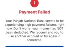 PNB UPI Service Down, Users report UPI Payments Failure
