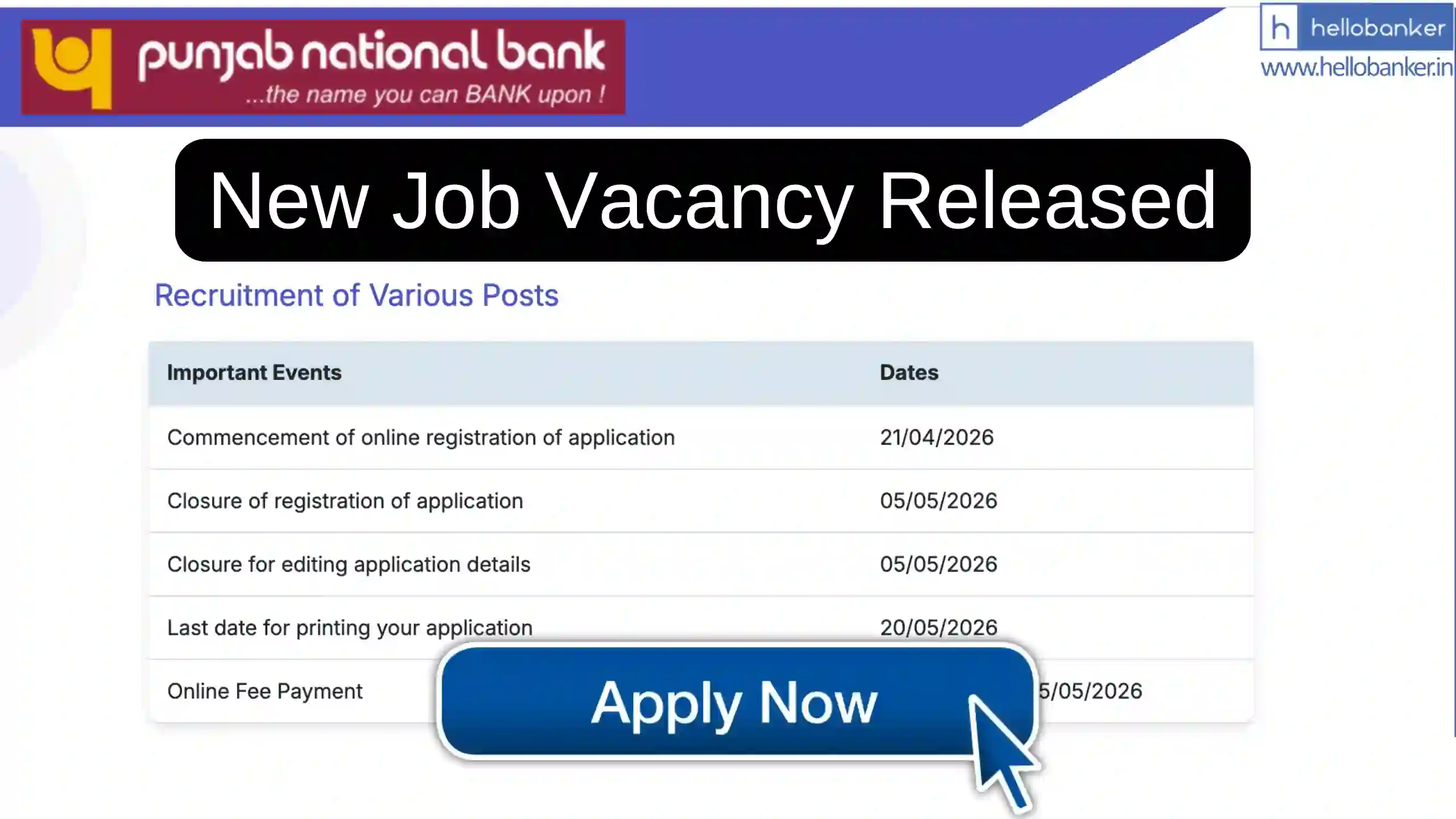 PNB invites applications for post of Engineers in Bank, Check Eligibility and Apply