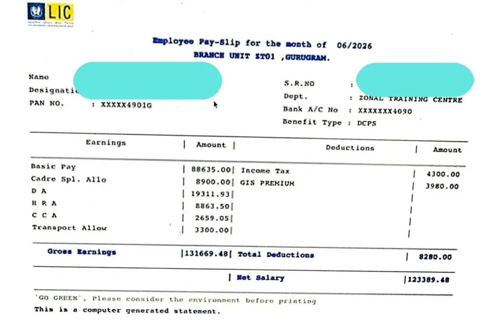 LIC AAO new joinee gets Rs.1.32 lac gross salary per month
