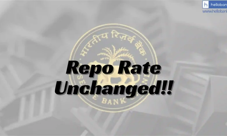 RBI Keeps Repo Rate unchanged at 5.25%