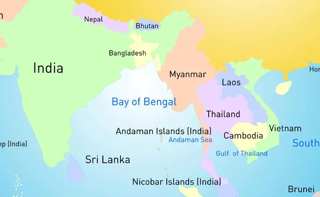 Cambodia location on map