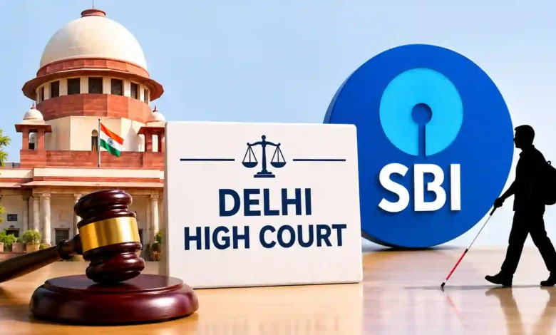 Delhi High Court Directs SBI to Review Promotion Policy for Visually Impaired Employees