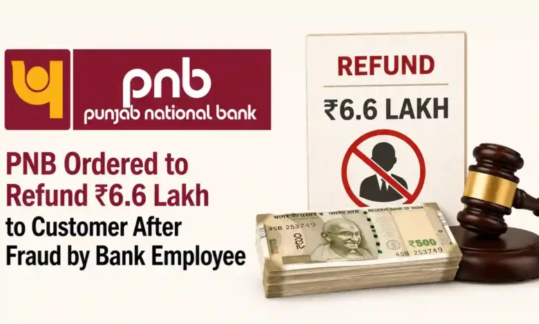 PNB Ordered to Refund ₹6.6 Lakh to Customer After Fraud by Bank Employee