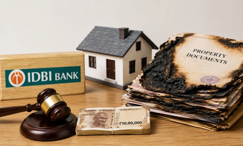 IDBI Bank Ordered to Pay Rs 10 Lakh for Losing Customer's Property Documents in Fire