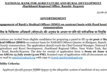 NABARD Bank's Medical Officer Recruitment 2026 Notification & Offline Form