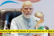Dividend Paid by PSU Banks to Government for FY 2025-26