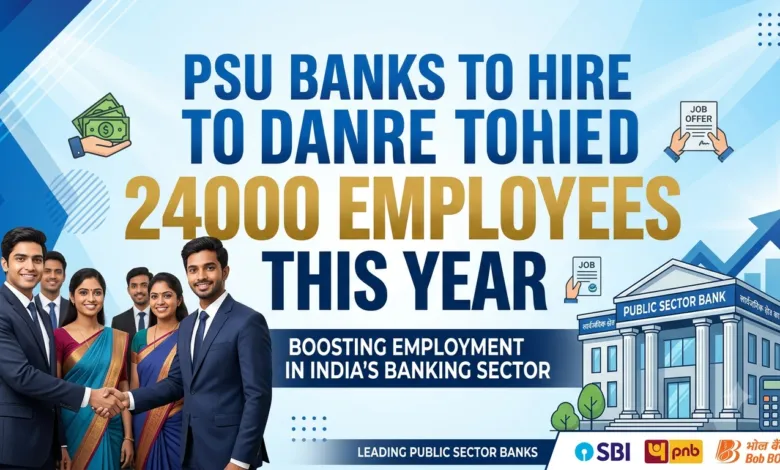 PSU Banks to hire around 24000 Employees this Year