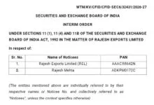 SEBI order says Rajesh Exports inflated revenue by more than Rs.15 Trillion