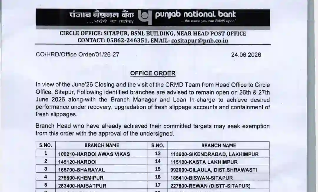 PNB Employees Angry Over Holiday Work Orders, Circle Heads Order Branches to Work on Holidays