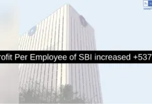 Profit Per Employee of SBI increased +537%