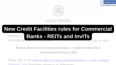 RBI introduces new Credit Facilities rules for Commercial Banks - REITs and InvITs