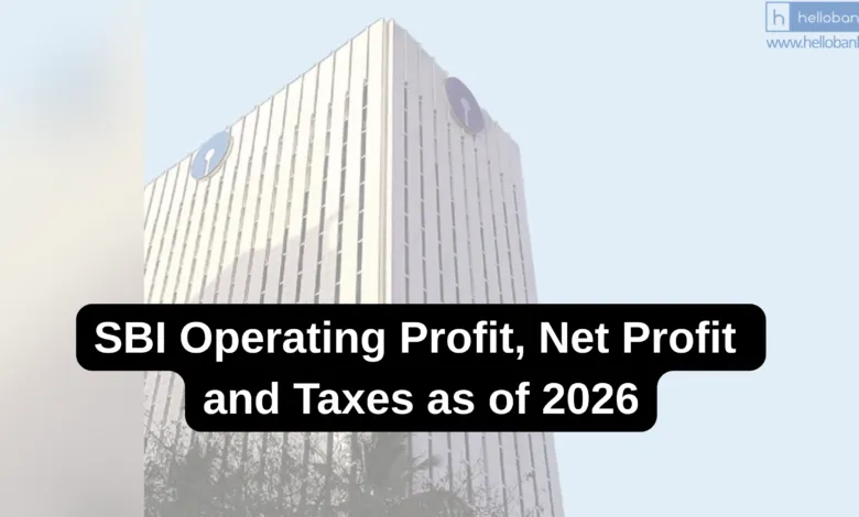 SBI Operating Profit, Net Profit and Taxes as of 2026