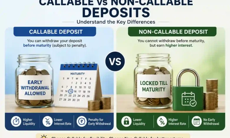 difference between Callable and Non-Callable Deposit