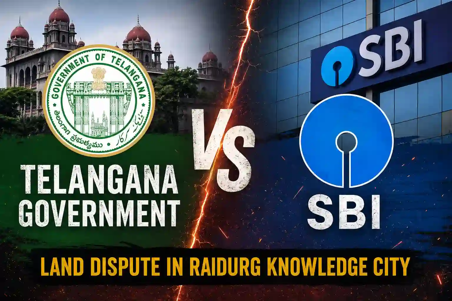 What is the land dispute between SBI and Telangana Government? Explained
