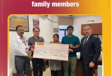 PNB Hands Over Rs 50 Lakh Insurance Cheque to Family of Deceased Govt Employee