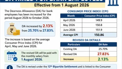Bank DA hike from 1st August